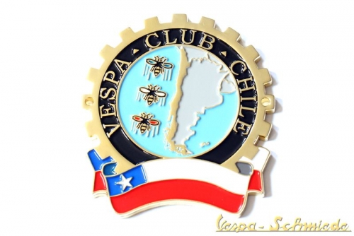 Plakette "Vespa Club Chile" - Limitiert 100 Stk. weltweit!